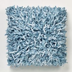 Clearwater Shaggy Pillow Multi Cool 18 Square