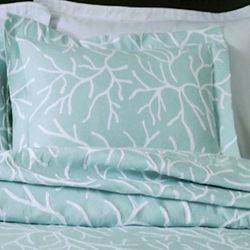 Coral Delight Matelasse Flanged Sham