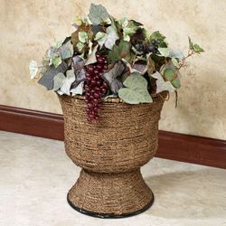 Zostera Flower Pot Vase Brown