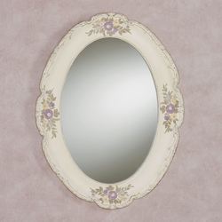 Enclaire Oval Wall Mirror Ivory