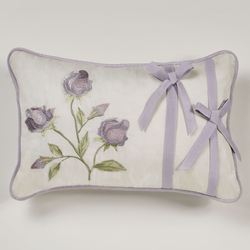 Lavender Rose Piped Pillow Rectangle