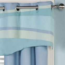 Ocean Tides II Grommet Valance Cerulean Blue 60 x 20