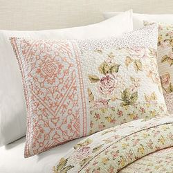 Sweet Blooms Quilted Sham Multi Pastel Standard