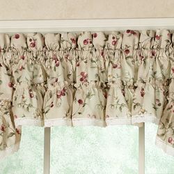 Cherries Tailored Valance  52 x 12