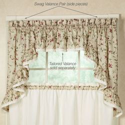 Cherries Swag Valance Pair  58 x 36