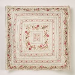 Heirloom Rose European Pillow with Sham Fawn