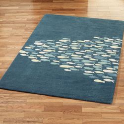Schooled Fish Rectangle Rug