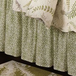 Althea Gathered Bedskirt Eggshell