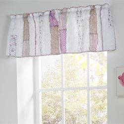 Lavender Rail Tailored Valance White 56 x 15
