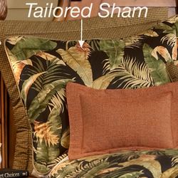 La Selva Flanged Sham Black