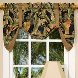 La Selva Tie Up Valance Black 52 x 20