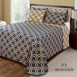 Memphis Reversible Bedspread Midnight