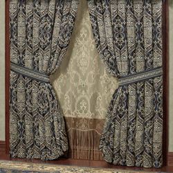 Virtuoso Wide Tailored Curtain Pair Midnight