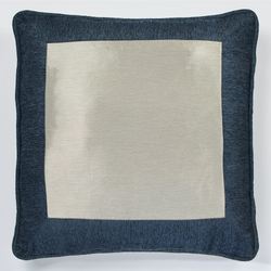 Spellbound Metallic Piped European Sham Only Indigo