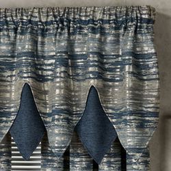 Spellbound Layered Ascot Valance Indigo 72 x 24