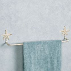Starfish Towel Bar Weathered White 24 Wide