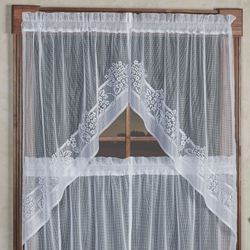 Loralei Lace Swag Valance Pair 56 x 38