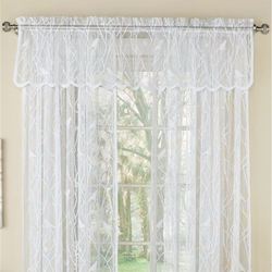 Troubadour Lace Scalloped Valance 56 x 12
