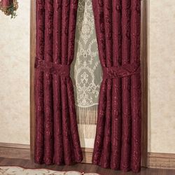 Camelot Tailored Curtain Pair Burgundy