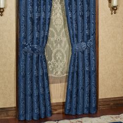 Camelot Tailored Curtain Pair Navy