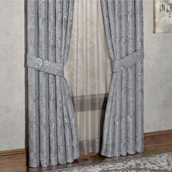 Camelot Tailored Curtain Pair Gray