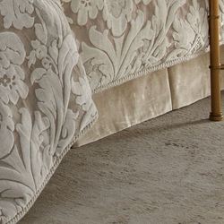 Brighton Box Pleat Bedskirt Almond