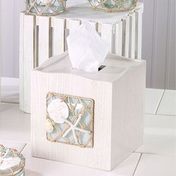 Sea Glass Tissue Cover Aqua Mist