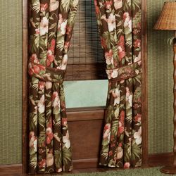 Cabana Tailored Curtain Pair Cocoa 84 x 84