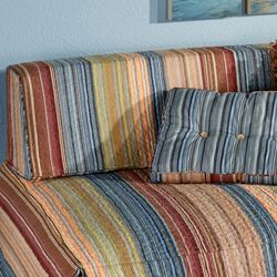 Katelin Bolster Pillow with Sham Blue