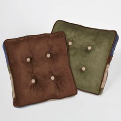 Alliance Reversible Box Pillow Indigo 18 Square