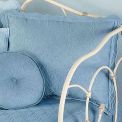 Everafter Quilted Sham Dusty Blue