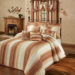 Mirage Grande Quilted Bedspread Sienna Brown