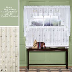 Mini Floral Sheer Tier Pair