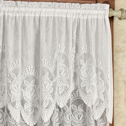 Adelina Lace Curtain Panel with Valance 60 x 63