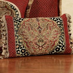 Temara Tasseled Rectangle Pillow Multi Warm Rectangle