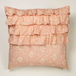 Daydream Ruffled European Sham Only Rose