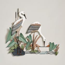 Heron Pair Wall Sculpture