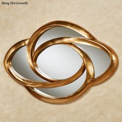 Endless Motion Wall Mirror Gold
