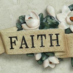 Magnolia Faith Hope Love Wall Accent
