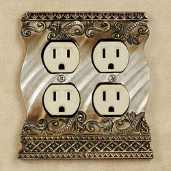 Monacio Double Outlet Antique Silver
