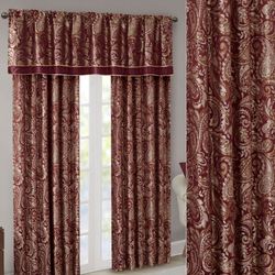 Aubrey Wide Tailored Curtain Pair Merlot