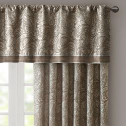 Aubrey Tailored Valance Taupe 50 x 18
