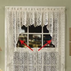 Hopewell Swag Valance Pair  58 x 38