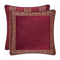 Maribella Reversible Piped Sham Ruby European