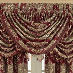 Maribella Waterfall Valance Ruby 49 x 33