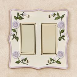 Enchanted Rose Double Dimmer Rocker Lavender