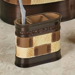 Zambia Toothbrush Holder Brown