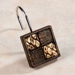 Zambia Shower Curtain Hook Set Copper Set of Twelve