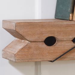 Clothespin Wall Shelves Natural Set of Two