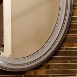 Loree Brushed Nickel Wall Mirror